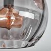 Koyoto Plafonnier, Boule lumineuse Ambre, Fumé, 3 lumières