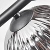 Chehalis Plafonnier, Boule lumineuse Ambre, Fumé, 4 lumières