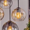 Koyoto Suspension, Boule lumineuse, Suspension 35 cm Ambre, Clair, Fumé, 4 lumières