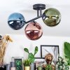 Chehalis Plafonnier, Boule lumineuse Bleu, Vert, Cuivré, 3 lumières