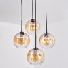 Koyoto Suspension, Boule lumineuse, Suspension 35 cm Ambre, Clair, 4 lumières