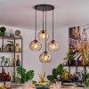 Koyoto Suspension, Boule lumineuse, Suspension 35 cm Ambre, Clair, 4 lumières