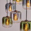 Lauden Suspension, Suspension Bleu, Vert, Clair, Fumé, 6 lumières