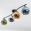 Koyoto Plafonnier, Boule lumineuse Bleu, Vert, Clair, Cuivré, 4 lumières