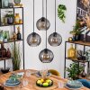 Koyoto Suspension, Boule lumineuse, Suspension Fumé, 4 lumières