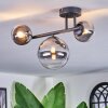 Chehalis Plafonnier, Boule lumineuse Clair, Fumé, 3 lumières