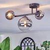 Chehalis Plafonnier, Boule lumineuse Clair, Fumé, 3 lumières