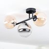Chehalis Plafonnier, Boule lumineuse Ambre, Clair, Fumé, 3 lumières