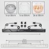 Koyoto Suspension, Boule lumineuse, Suspension Ambre, Clair, Fumé, 4 lumières