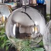 Koyoto Suspension, Boule lumineuse, Suspension Ambre, Clair, Fumé, 4 lumières