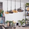 Mertola Suspension, Suspension Ambre, Fumé, 4 lumières
