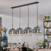 Koyoto Suspension, Boule lumineuse, Suspension Bleu, Clair, 4 lumières