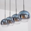 Koyoto Suspension, Boule lumineuse, Suspension Bleu, Clair, 4 lumières
