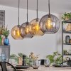 Koyoto Suspension, Boule lumineuse, Suspension Ambre, Fumé, 4 lumières
