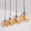 Koyoto Suspension, Boule lumineuse, Suspension Ambre, 4 lumières
