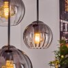 Koyoto Suspension, Boule lumineuse, Suspension Clair, Fumé, 4 lumières