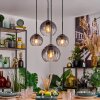 Koyoto Suspension, Boule lumineuse, Suspension Clair, Fumé, 4 lumières