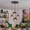 Koyoto Suspension, Boule lumineuse, Suspension Clair, Fumé, 4 lumières