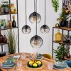 Koyoto Suspension, Boule lumineuse, Suspension Clair, Fumé, 4 lumières