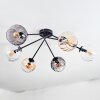 Koyoto Plafonnier, Boule lumineuse 77.5 cm Ambre, Clair, Fumé, 6 lumières
