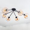 Koyoto Plafonnier, Boule lumineuse 77.5 cm Ambre, Clair, 6 lumières