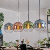 Koyoto Suspension, Boule lumineuse, Suspension Bleu, Vert, Clair, Cuivré, 4 lumières