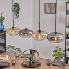 Mertola Suspension, Suspension Ambre, Clair, Fumé, 4 lumières