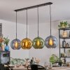 Koyoto Suspension, Boule lumineuse, Suspension Bleu, Or, Vert, 4 lumières