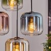 Lauden Suspension, Boule lumineuse, Suspension Ambre, Bleu, Vert, Clair, Cuivré, 4 lumières