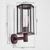 Monfanim Lampe murale d´extérieur, Applique murale Rouille, 1 lumière
