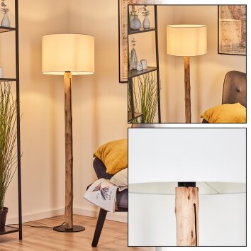 Bassagoda Lampadaire Écru, Noir, 1 lumière