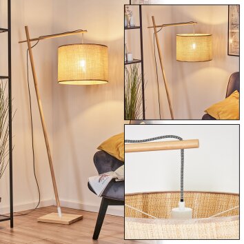 Sabadim Lampadaire Écru, Blanc, 1 lumière