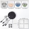 Koyoto Suspension, Boule lumineuse, Suspension Ambre, Bleu, Vert, Clair, Fumé, 4 lumières