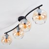 Ripoll Plafonnier, Boule lumineuse Ambre, Clair, 4 lumières