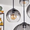 Koyoto Suspension, Boule lumineuse, Suspension 30 cm Clair, Fumé, 4 lumières