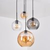 Koyoto Suspension, Boule lumineuse, Suspension 30 cm Ambre, Clair, Fumé, 4 lumières