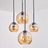 Koyoto Suspension, Boule lumineuse, Suspension Ambre, 4 lumières