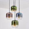 Lauden Suspension, Boule lumineuse, Suspension Bleu, Vert, Clair, Cuivré, 4 lumières