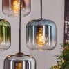 Lauden Suspension, Boule lumineuse, Suspension Bleu, Vert, Clair, Cuivré, Fumé, 4 lumières