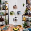 Lauden Suspension, Boule lumineuse, Suspension Bleu, Vert, Clair, Cuivré, Fumé, 4 lumières