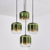 Lauden Suspension, Boule lumineuse, Suspension Vert, Clair, 4 lumières