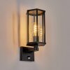 Monfanim Lampe murale d´extérieur, Applique murale Noir, 1 lumière, Détecteur de mouvement