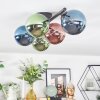 Chehalis Plafonnier, Boule lumineuse Bleu, Vert, Cuivré, 5 lumières