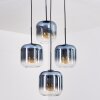Lauden Suspension, Boule lumineuse, Suspension Bleu, Clair, 4 lumières