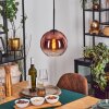 Koyoto Suspension, Boule lumineuse, Suspension Clair, Cuivré, 1 lumière
