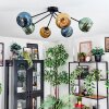 Koyoto Plafonnier, Boule lumineuse 77.5 cm Bleu, Or, Vert, 6 lumières