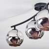 Ripoll Plafonnier, Boule lumineuse Chrome, Fumé, 4 lumières