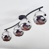 Ripoll Plafonnier, Boule lumineuse Chrome, Fumé, 4 lumières