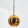 Koyoto Suspension, Boule lumineuse, Suspension Or, 1 lumière