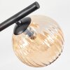Chehalis Plafonnier, Boule lumineuse Ambre, 5 lumières